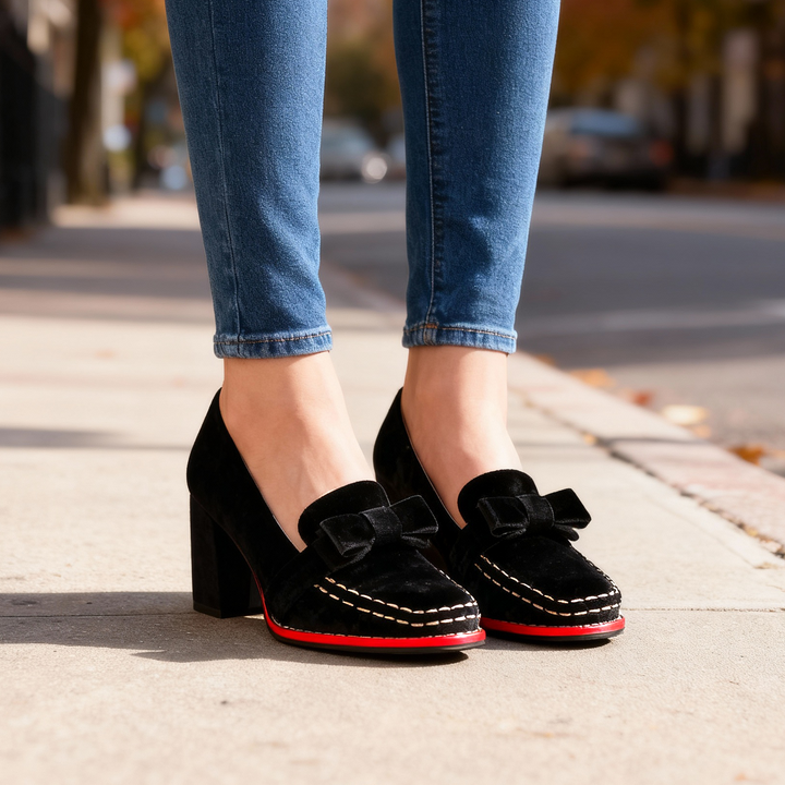 Alessia Velvet Loafers
