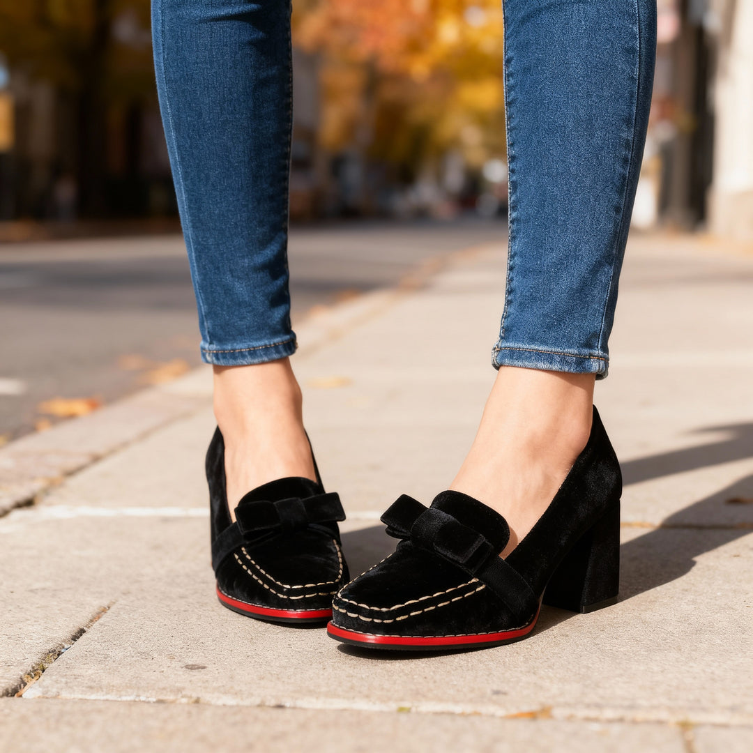 Alessia Velvet Loafers