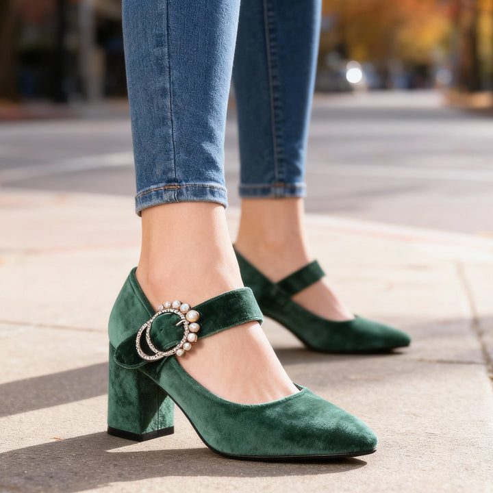 Clarissa Velvet Heels