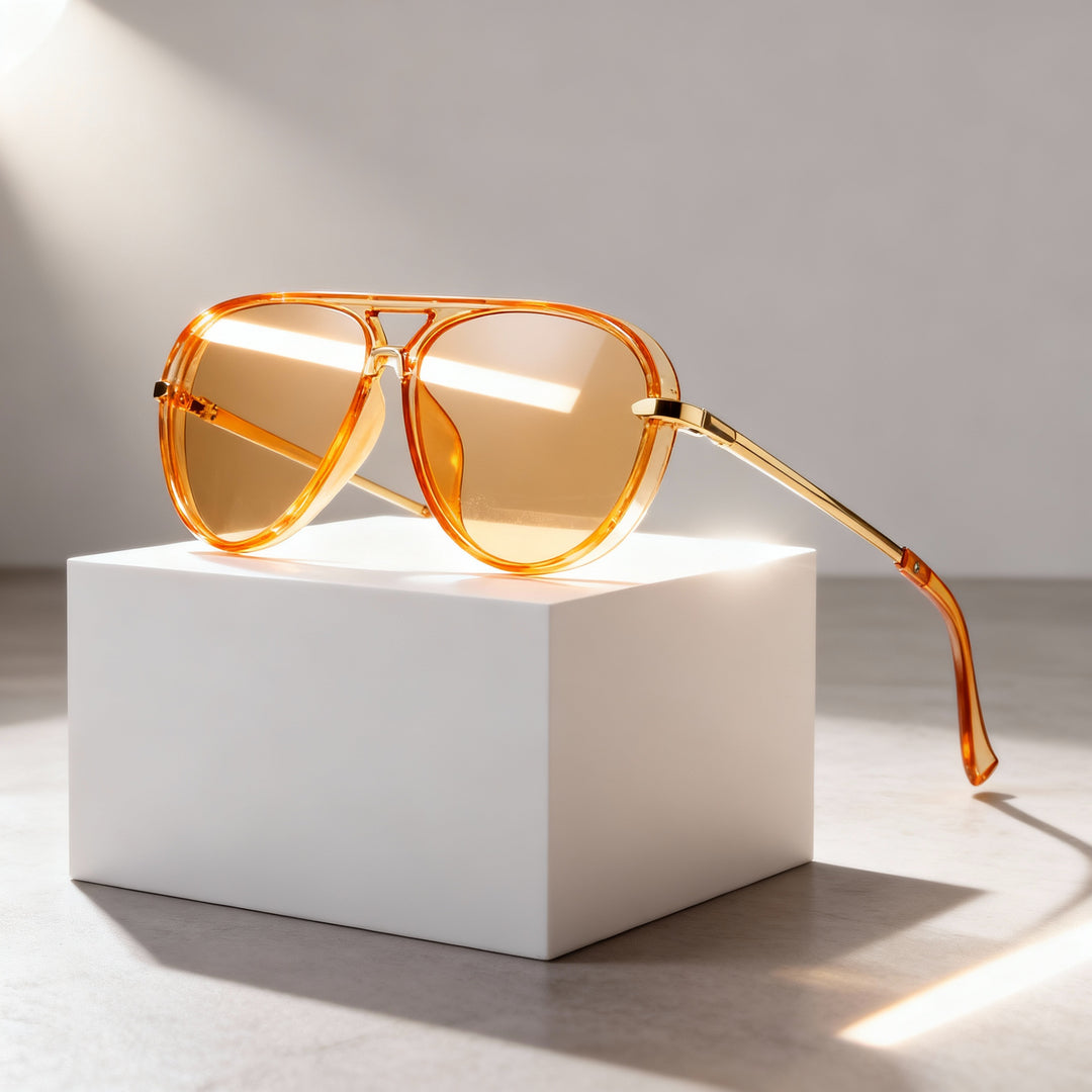 Carmine Aviator Shades