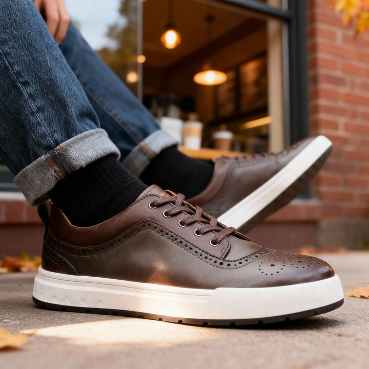 Charles Ray Leather Sneakers