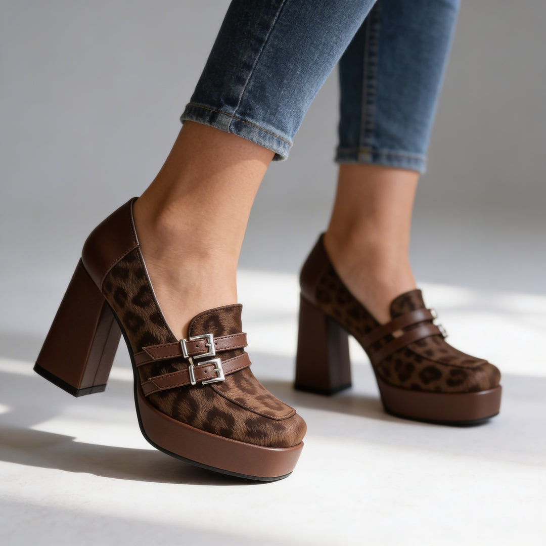 Roxanne Leopard Loafers
