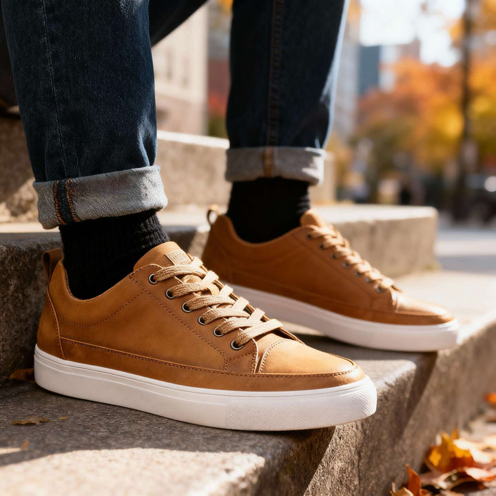 Charles Ray Leather Sneakers