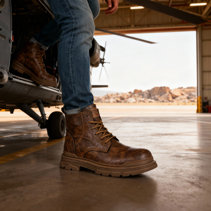 Apache Leather Chukka Boots