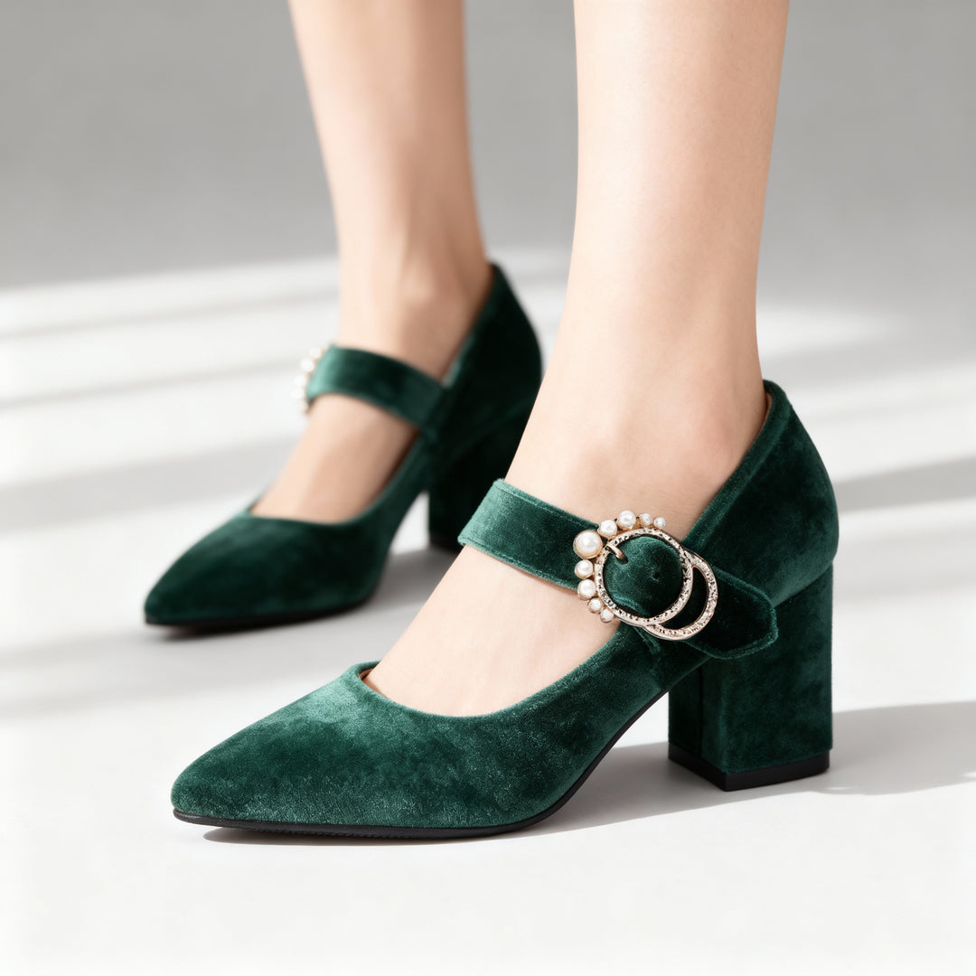 Clarissa Velvet Heels
