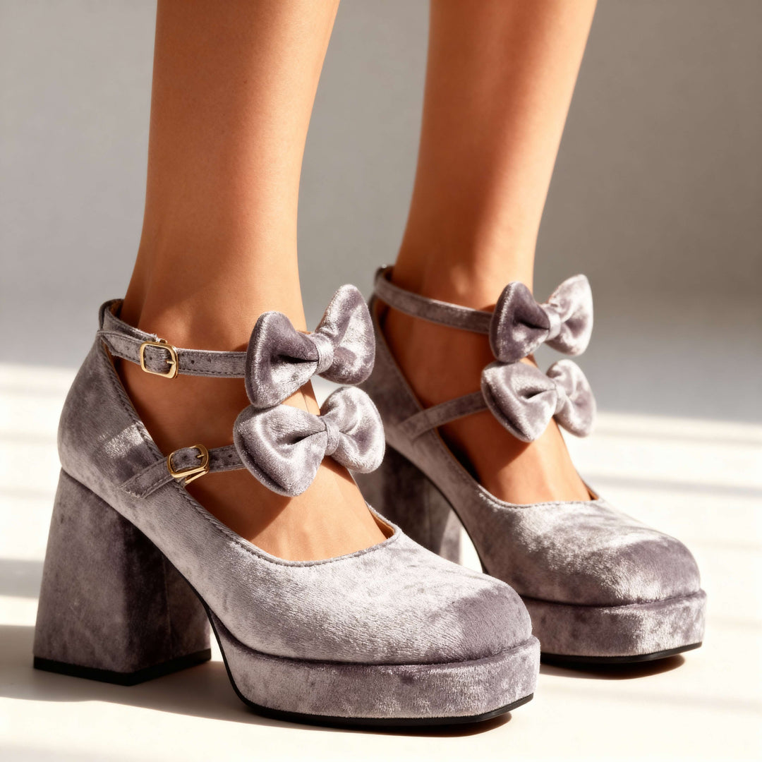 Kristina Velvet Loafers