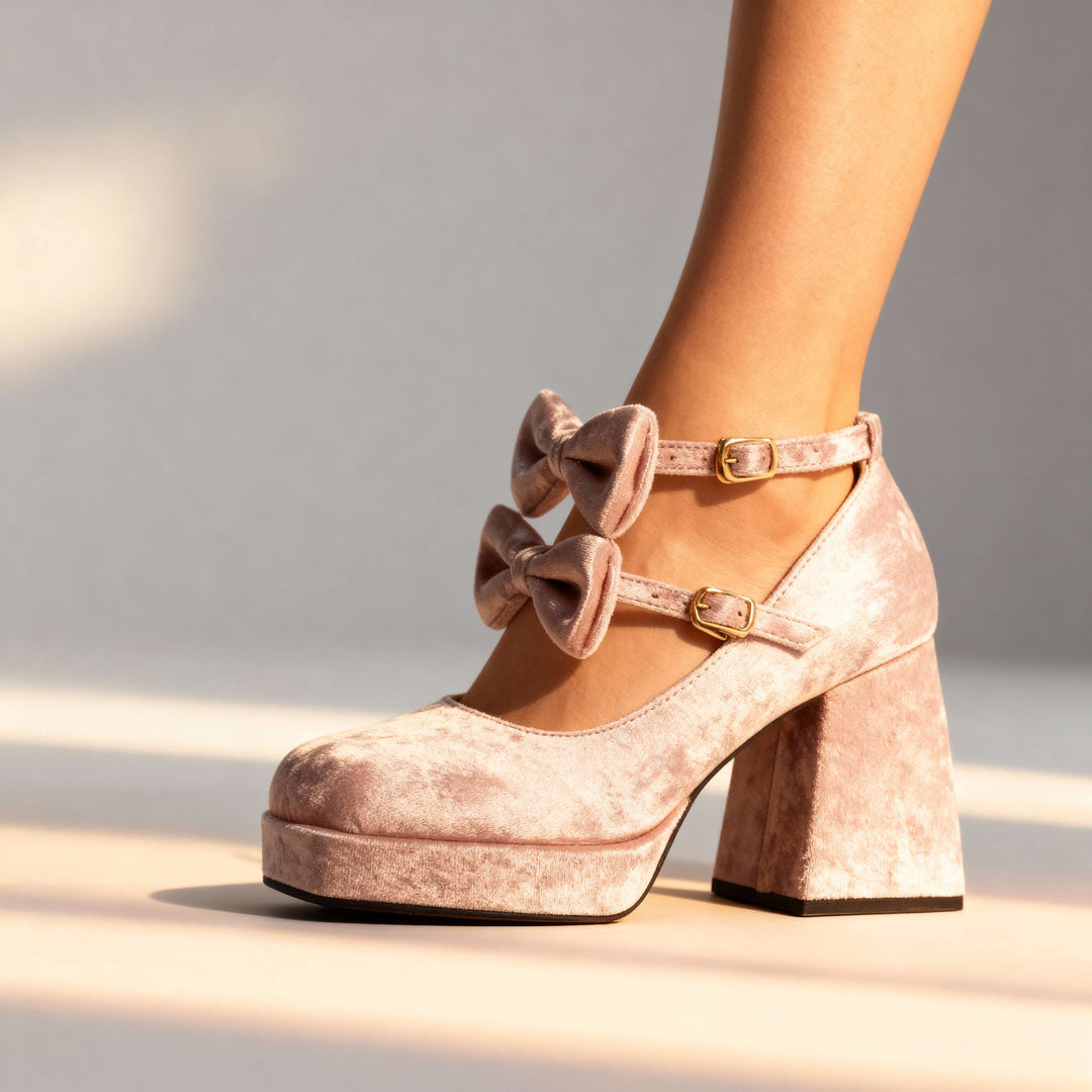 Kristina Velvet Loafers