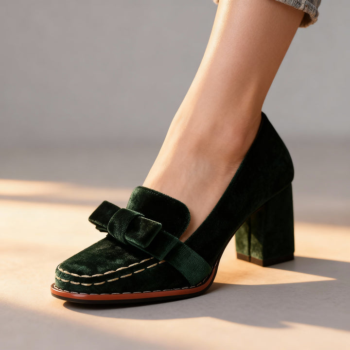 Alessia Velvet Loafers