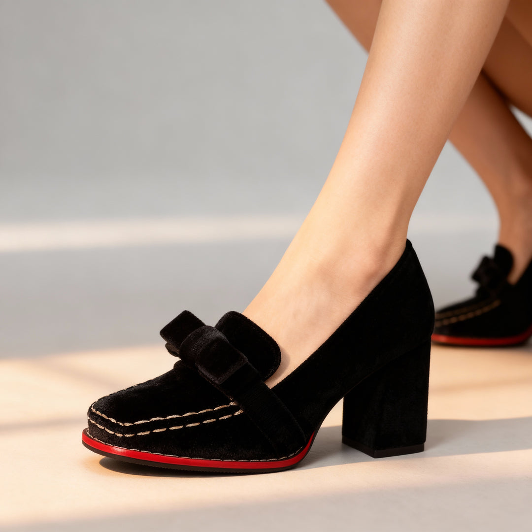Alessia Velvet Loafers
