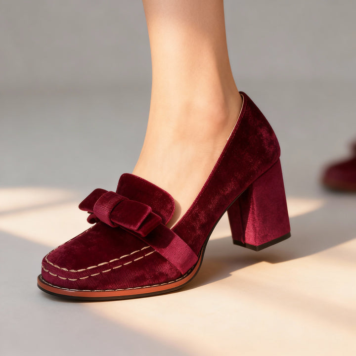 Alessia Velvet Loafers