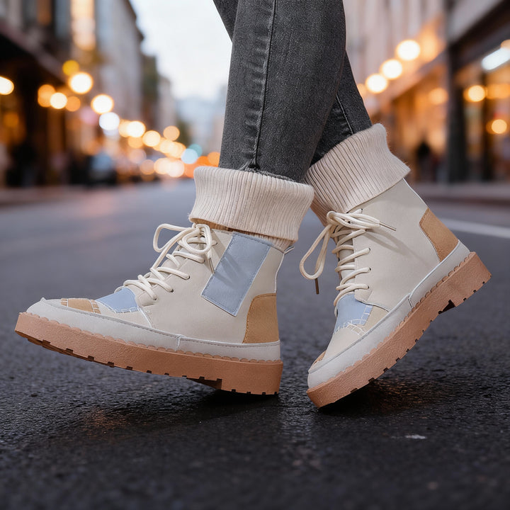 Camellia Patchy Boots