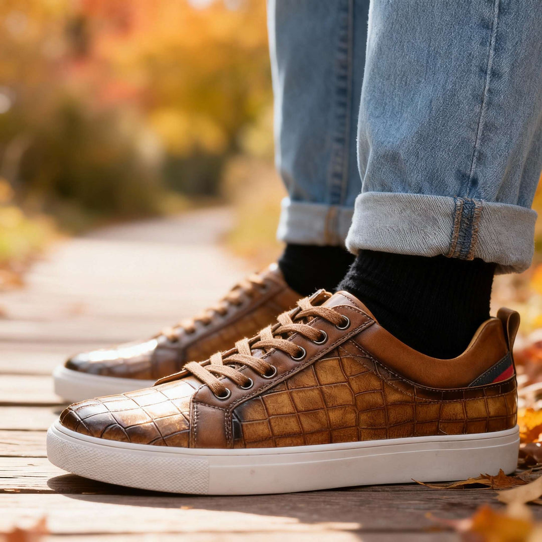 Charles Ray Leather Sneakers
