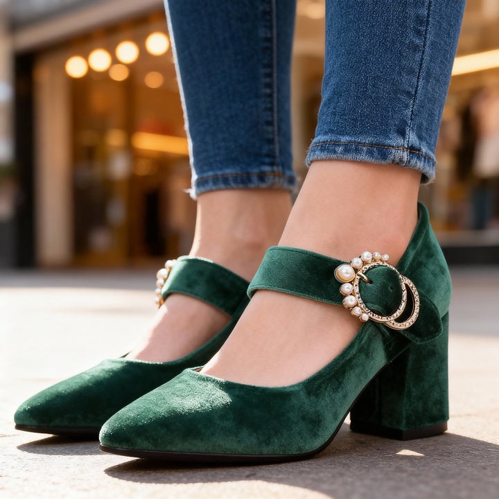 Clarissa Velvet Heels