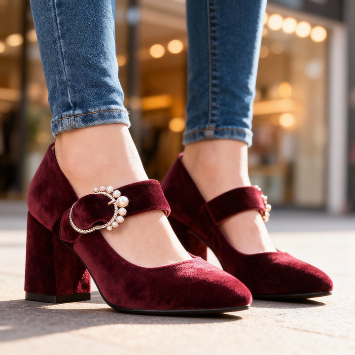 Clarissa Velvet Heels