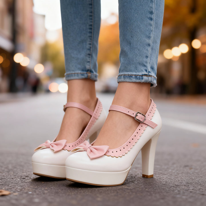 Bonnie Petal Bow Heels