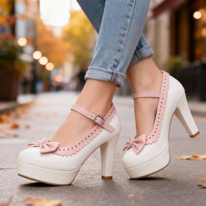 Bonnie Petal Bow Heels