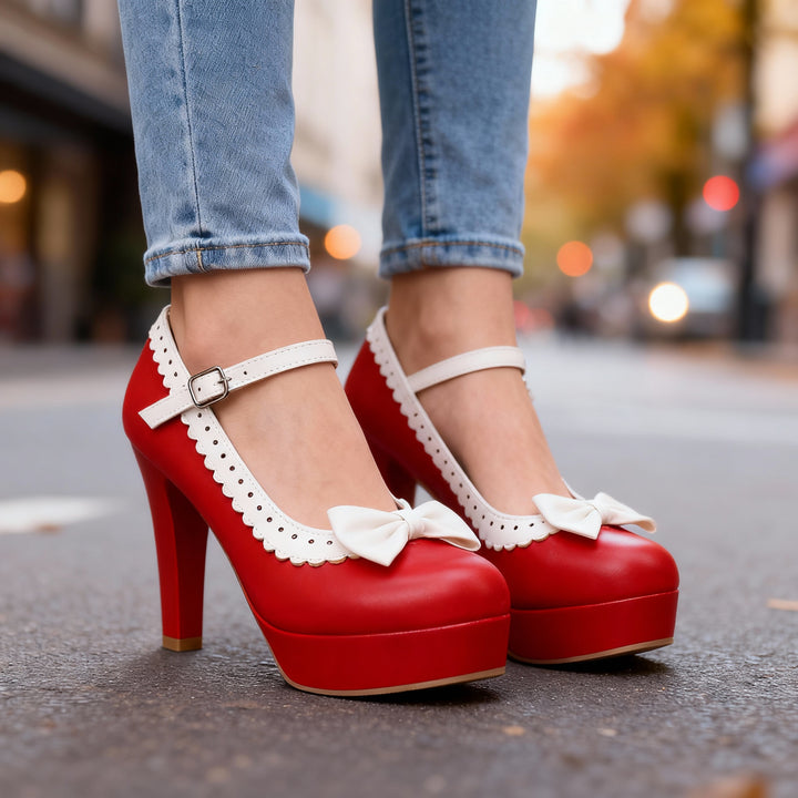 Bonnie Petal Bow Heels