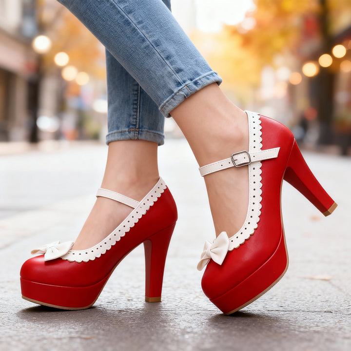 Bonnie Petal Bow Heels