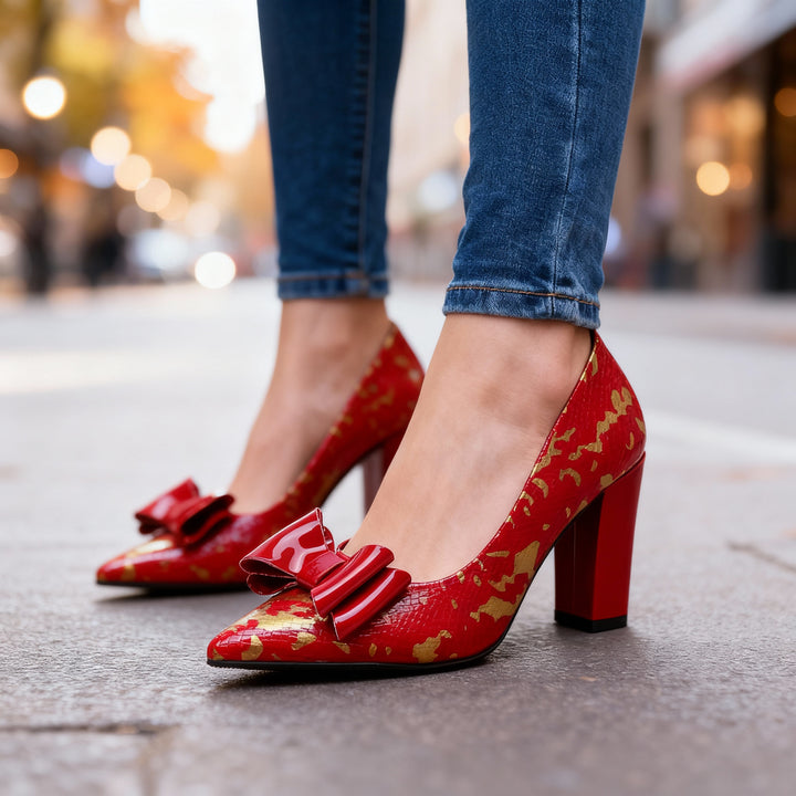 Vanessa Bow Point Heels