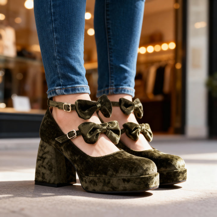 Kristina Velvet Loafers