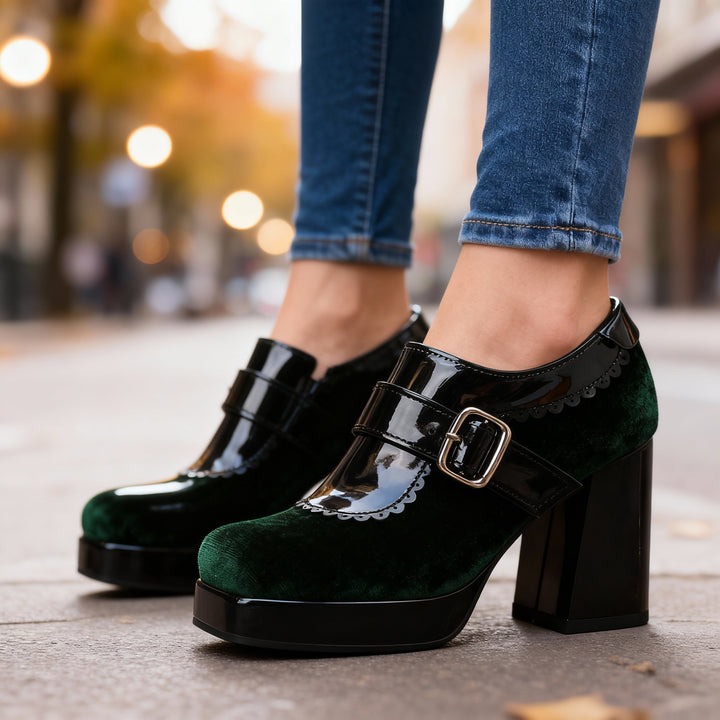 Cinderella Velvet Heels