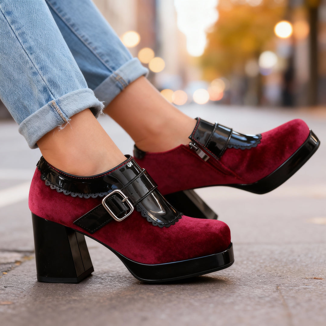 Cinderella Velvet Heels