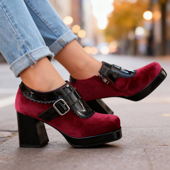 Cinderella Velvet Heels