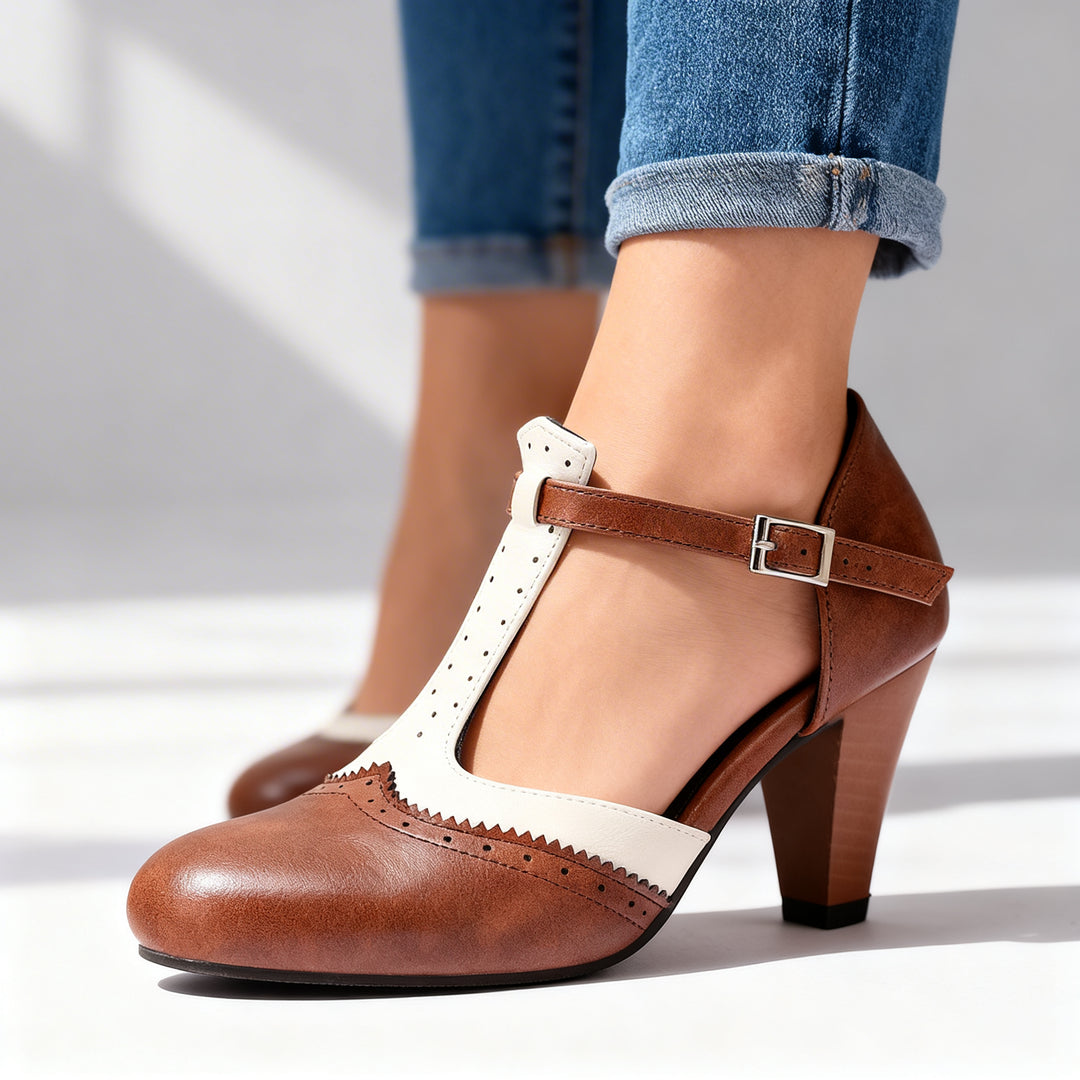 Isabella Brogue Pumps