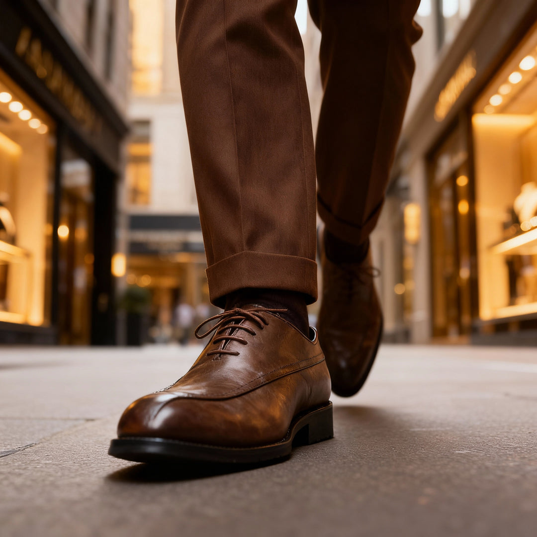 Goldman Apron-Toe Oxfords