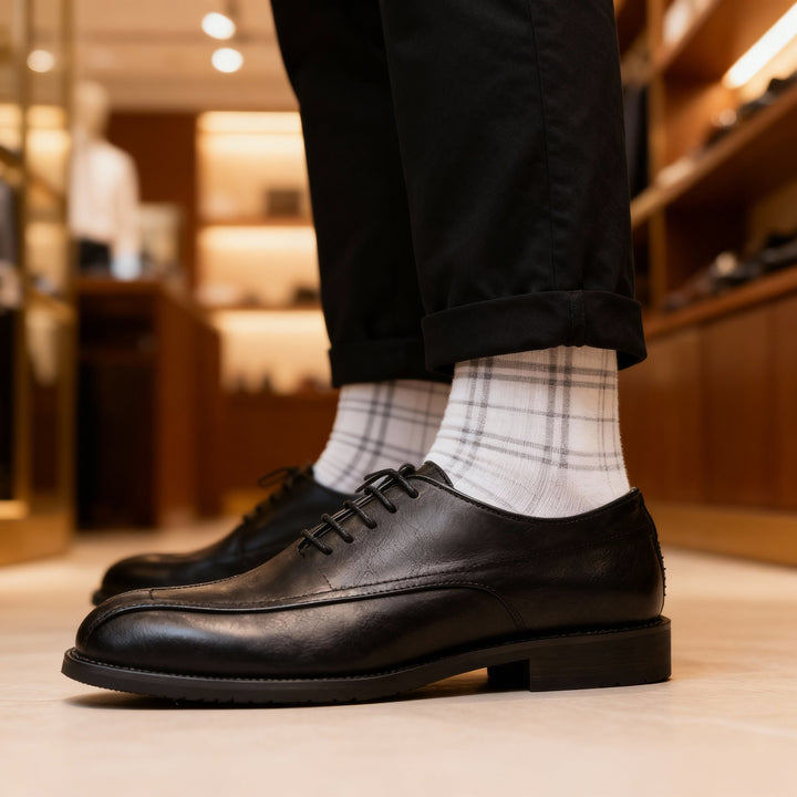 Goldman Apron-Toe Oxfords