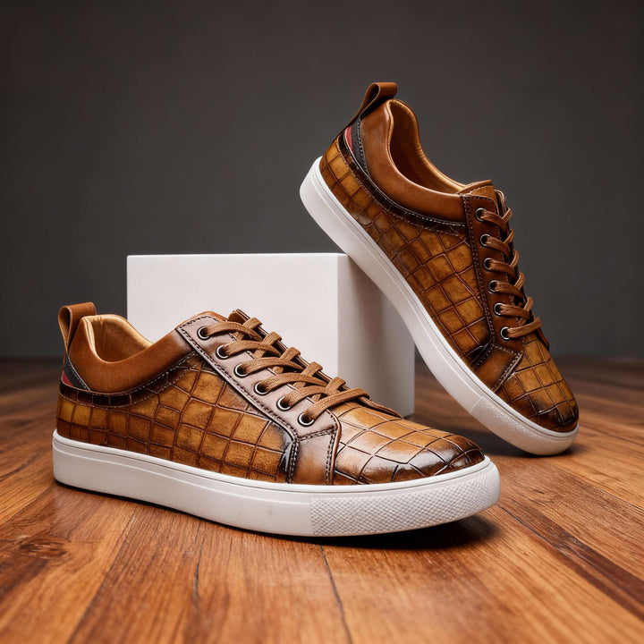 Charles Ray Leather Sneakers