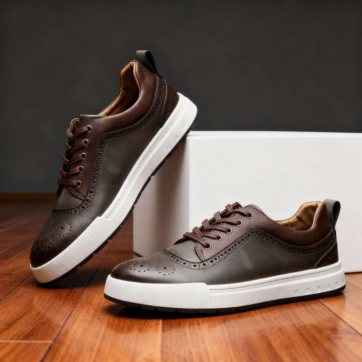 Charles Ray Leather Sneakers