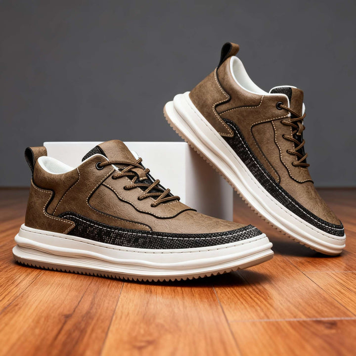 Travis Page Leather Sneakers