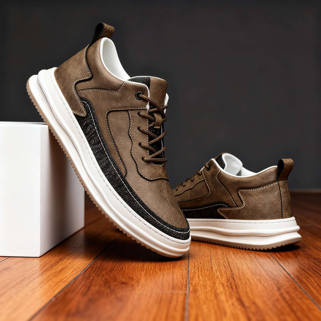 Travis Page Leather Sneakers