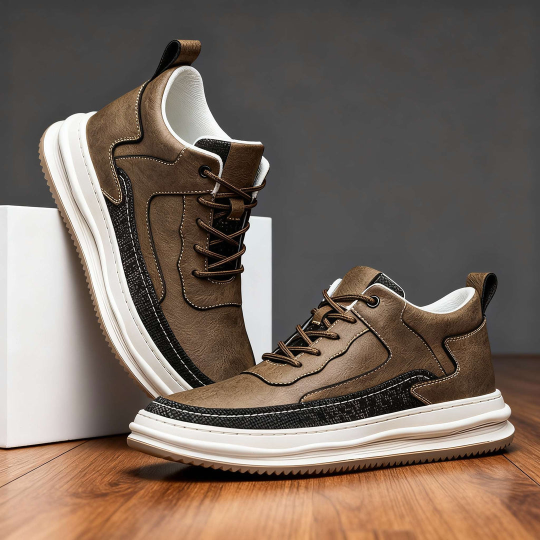 Travis Page Leather Sneakers