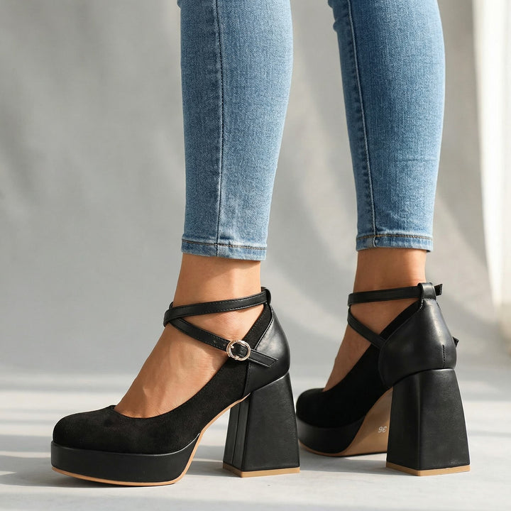 Victoria Strap Platform Heels