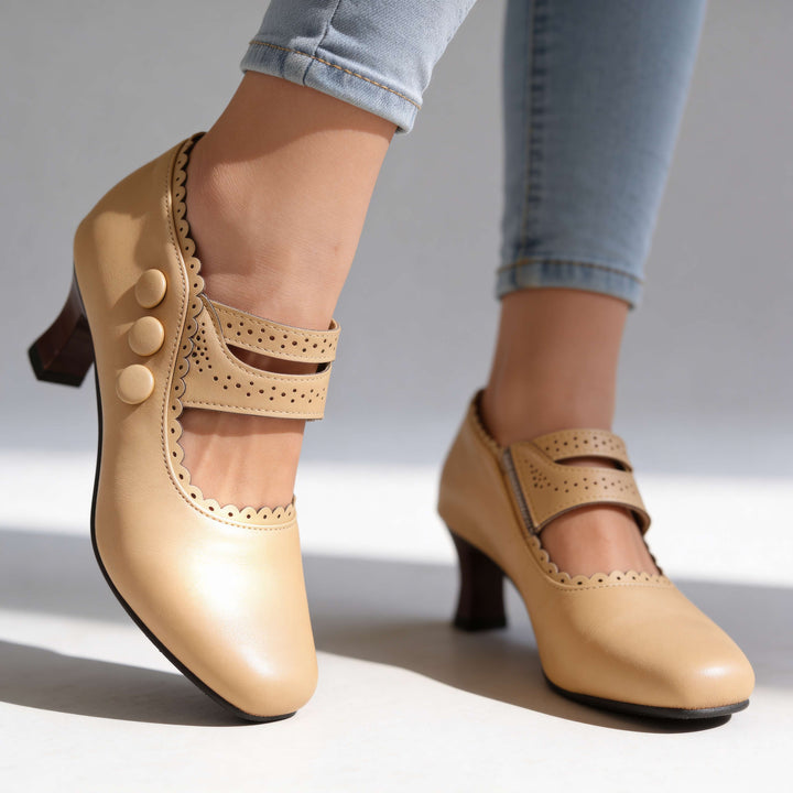 Dolly Button Strap Loafers