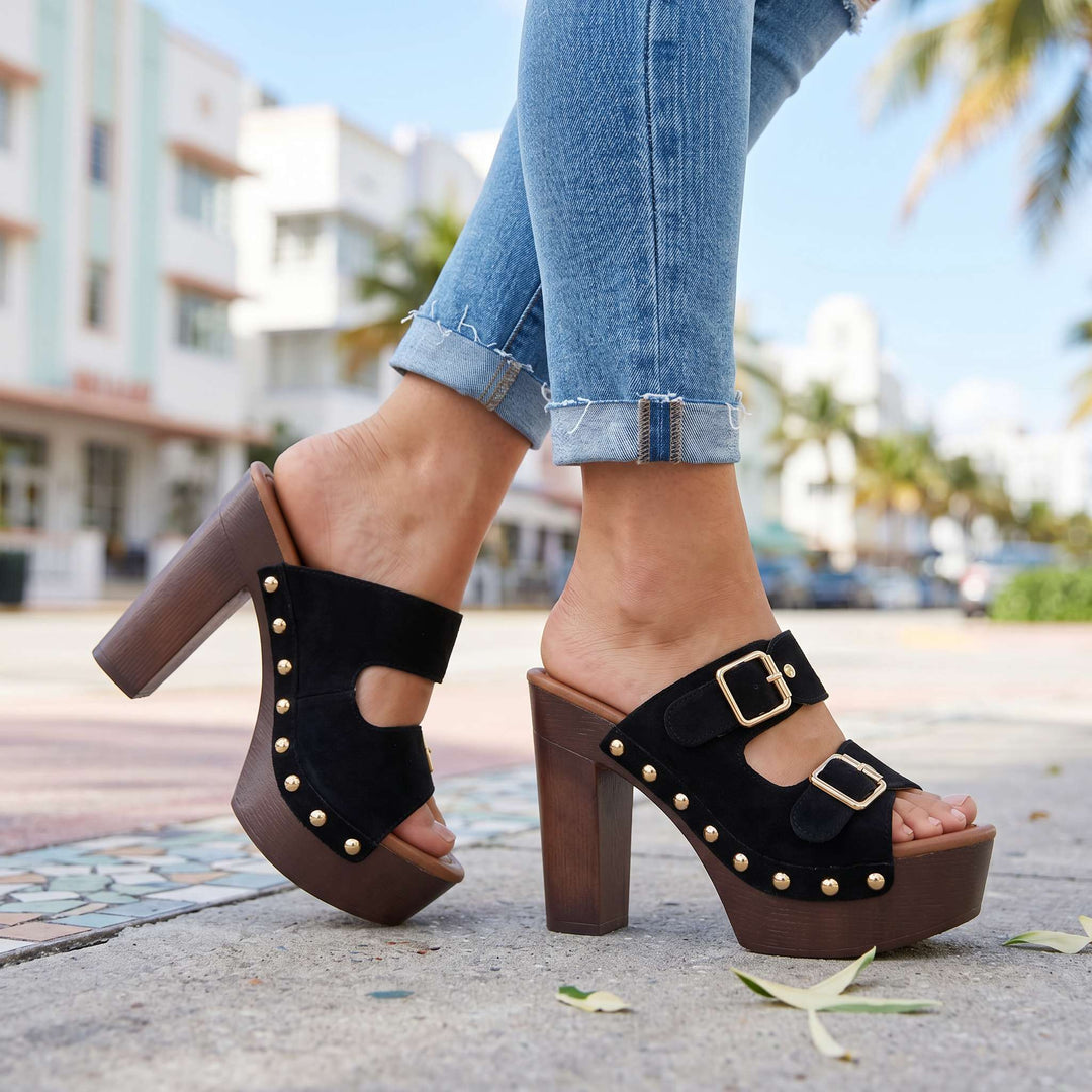 Veronica Buckle Strap Heels