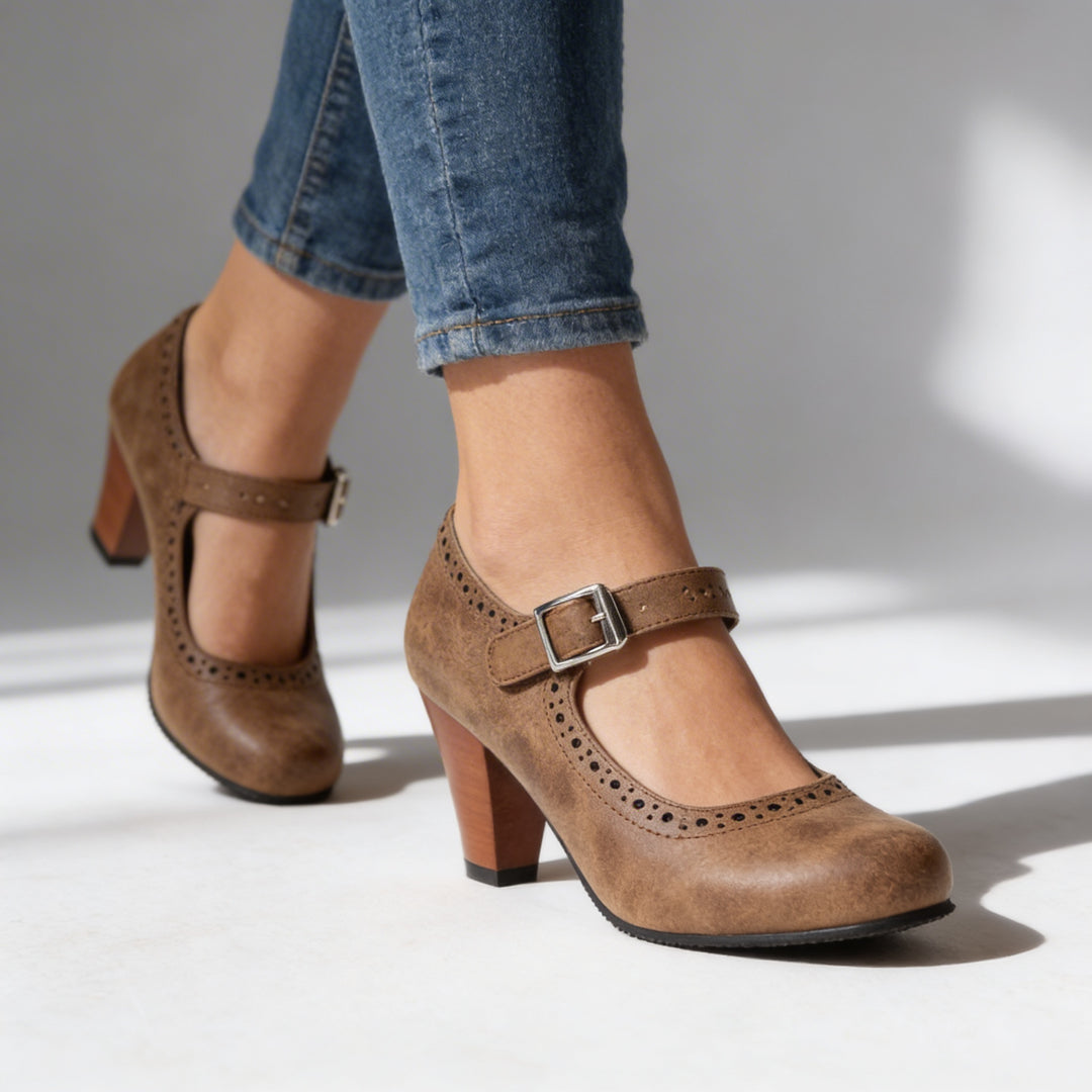 Stella Brogue Buckle Loafers