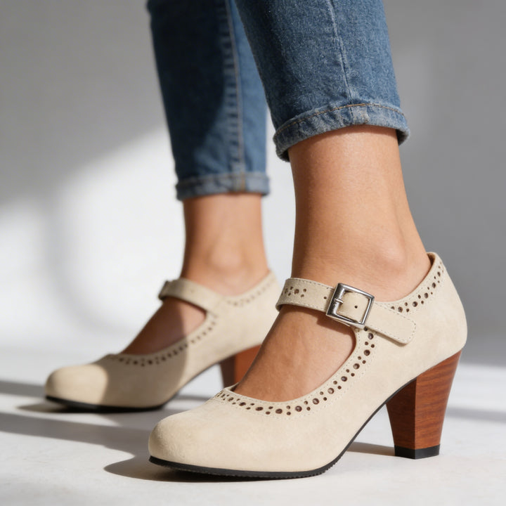 Stella Brogue Buckle Loafers