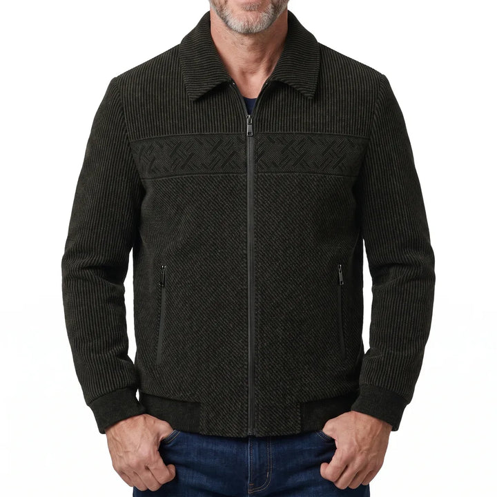 Gabriel | Quilted Jacket - Color:Brown;Size:S