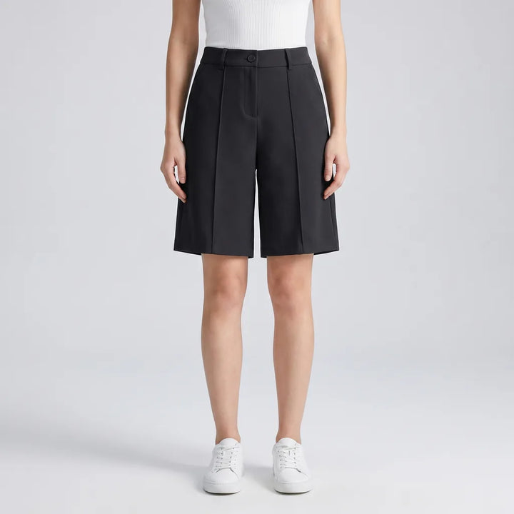Women's Black Gabriela High Waist Tailored Shorts