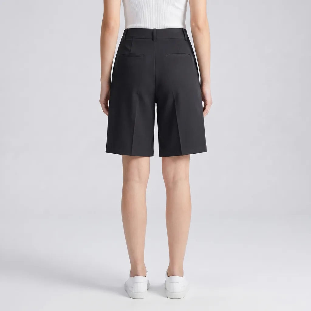 Women's Black Gabriela High Waist Tailored Shorts