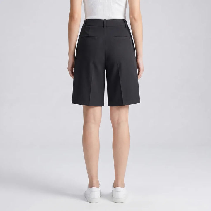 Women's Black Gabriela High Waist Tailored Shorts