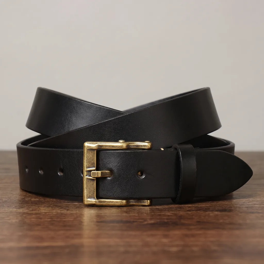 Garrett | Men's Buckle Belt - Color:Black;Length (cm):105 cm