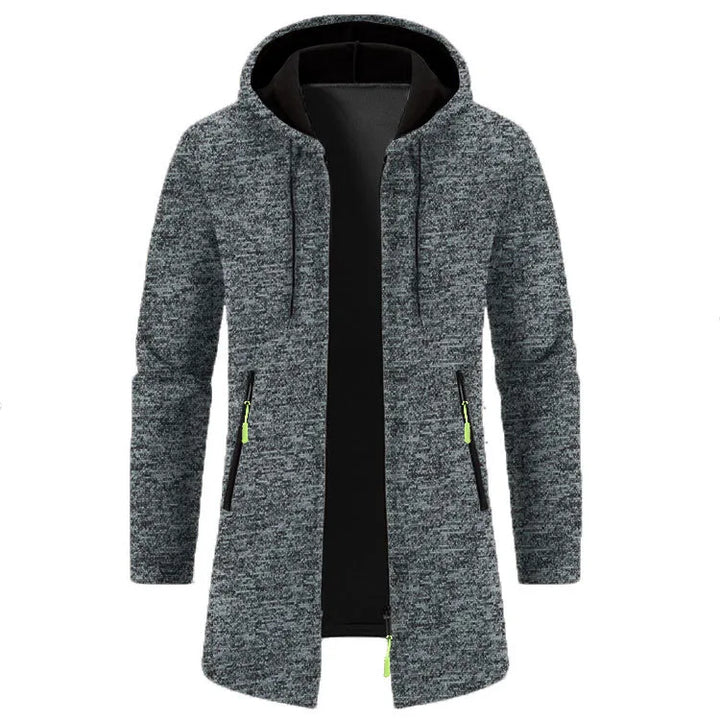 Garrison | Men's Hoodie Trench Coat  - Size:XS;Color:Dark Grey