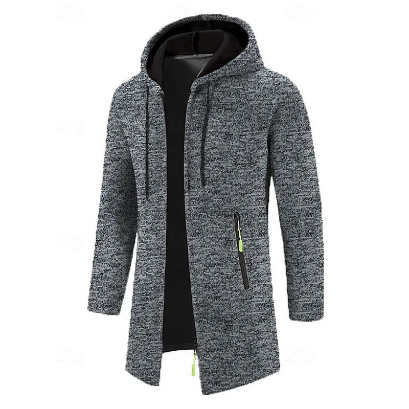 Hooded Longline Coat Dark Gray1.jpg