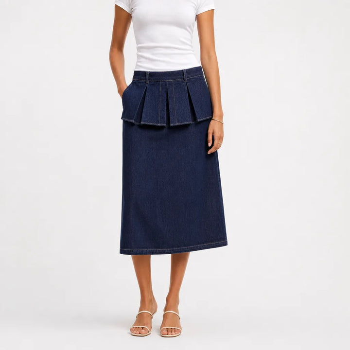 Women's Blue Milo High Waist Denim Skirt
