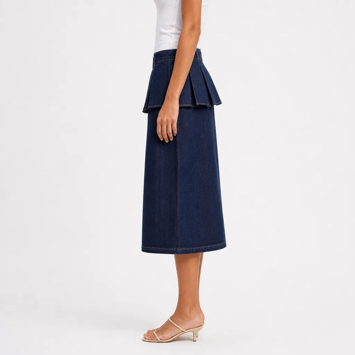 Women's Blue Milo High Waist Denim Skirt