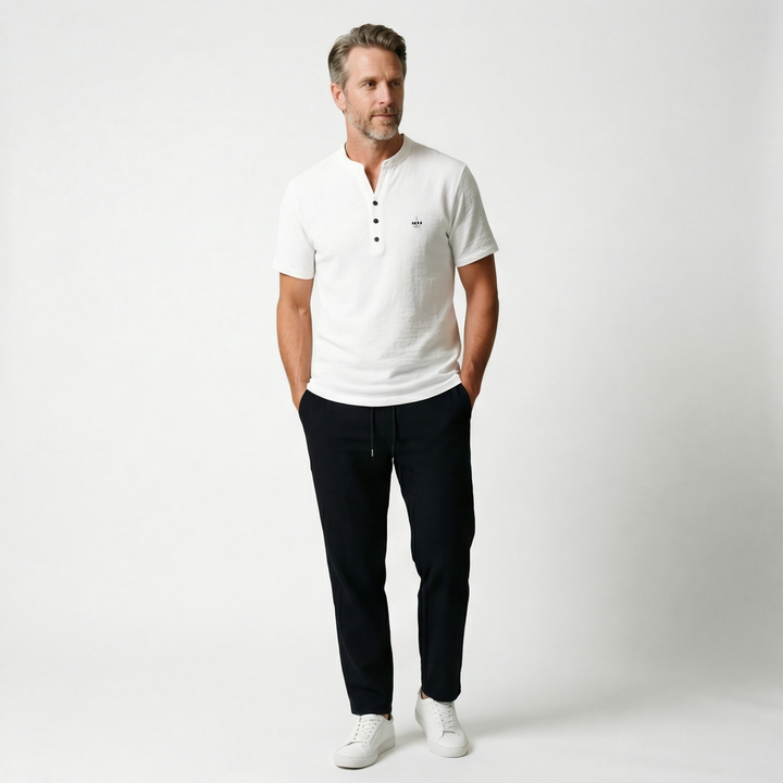 Julian V-Neck Embroidered Set